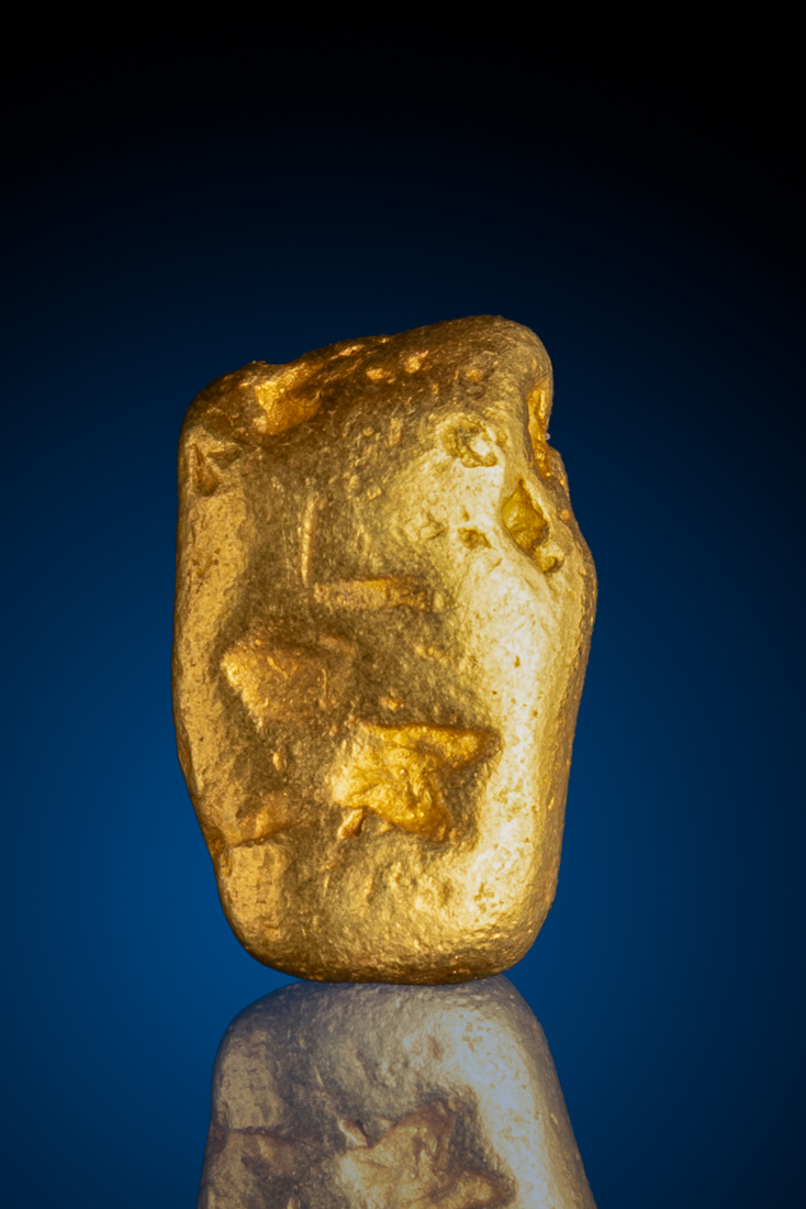 Lustrous River Worn Natural Gold Nugget - American River, CA - 7.92 grams (image for) Lustrous River Worn Natural Gold Nugget - American River, CA - 7.92 grams